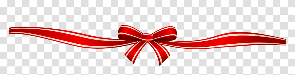 Holiday Bazaar Hd Red Ribbon Border Clip, Hair Slide, Gift Transparent Png
