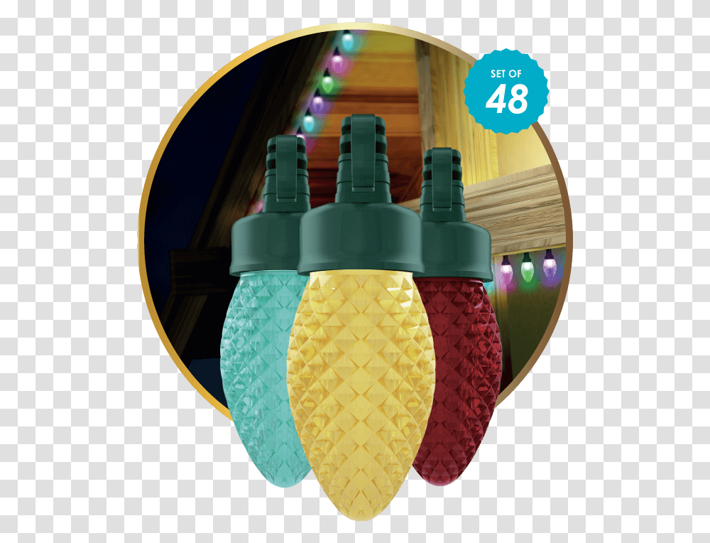 Holiday C9 Lights 48 Count Ishowlights Grenade, Light Fixture, Lamp, Lighting, Lightbulb Transparent Png