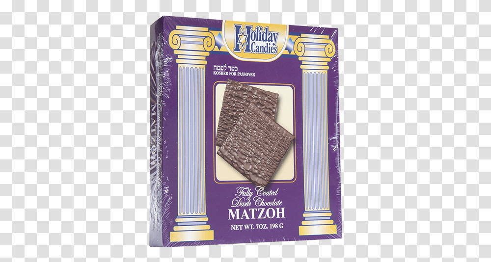 Holiday Candies Fully Coated Dark Chocolate Matzoh Chocolate, Advertisement, Poster, Bread, Food Transparent Png