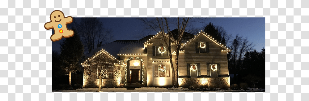 Holiday Decorating & Lighting In Wall Township Brick Point Landscape Lighting, Housing, Building, House, Villa Transparent Png