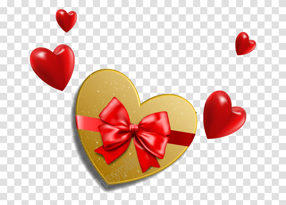 Holiday Decorations Clipart Heart Box Cartoon, Ball, Balloon, Sweets, Food Transparent Png