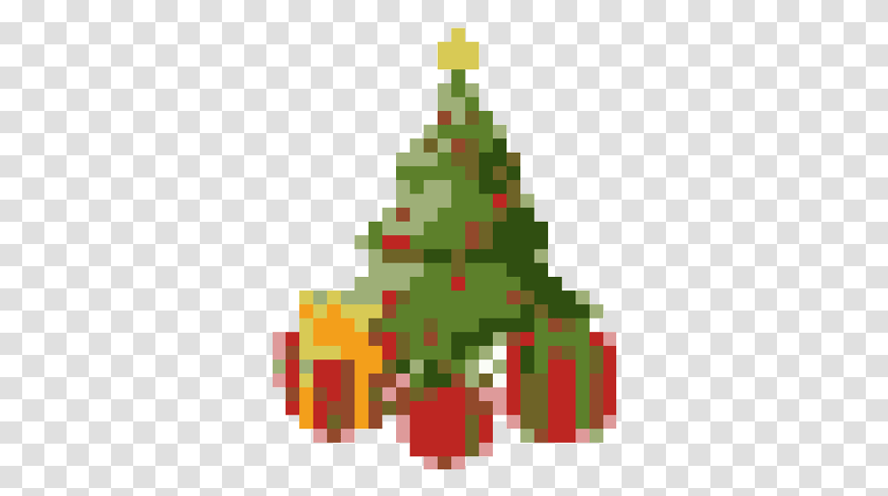 Holiday Edition Christmas Tree Pixel Art, Plant, Ornament, Pine Transparent Png