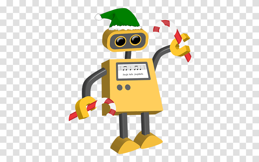 Holiday Elf Cartoon Robot Background, Toy, Sign, Symbol, Hat Transparent Png