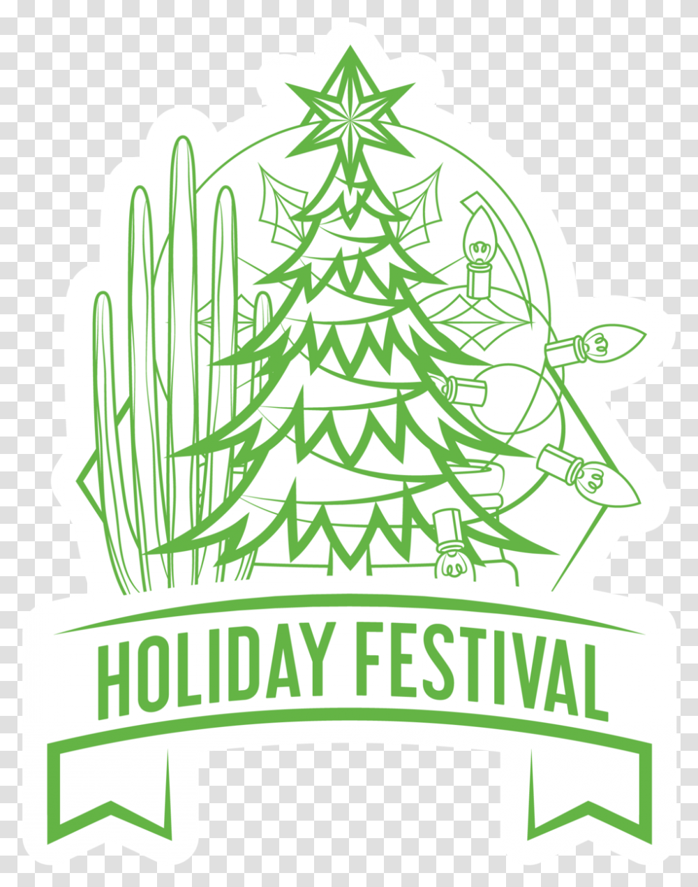 Holiday Festival Christmas Tree Lights, Plant, Ornament, Graphics, Art Transparent Png