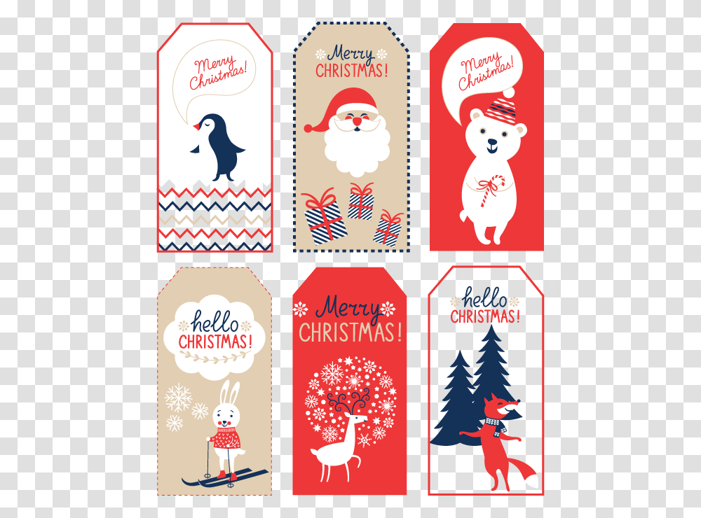 Holiday Gift Tags Christmas Gift Tags, Bird, Animal, Penguin Transparent Png