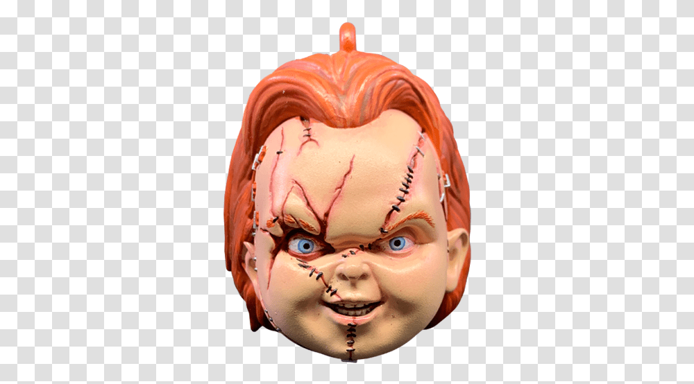 Holiday Horrors Seed Of Chucky Head Ornament Illustration, Person, Human, Tattoo, Skin Transparent Png