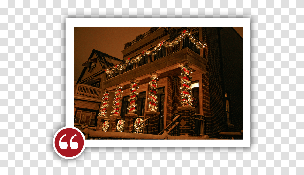 Holiday Lights Christmas Lights, Architecture, Building, Housing, Pillar Transparent Png