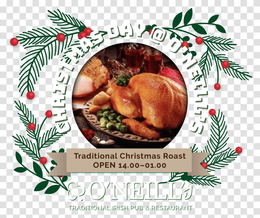Holiday Opening Hours Turkey And Ham Dinner, Food, Supper, Meal, Roast Transparent Png