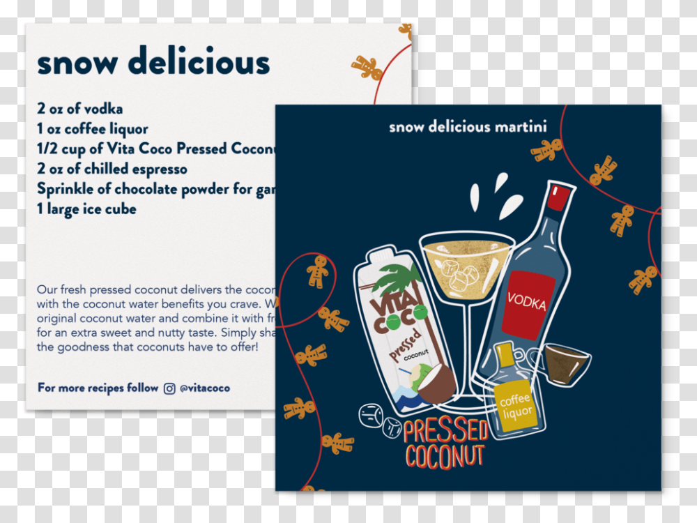 Holiday Recipe Card Snow Delicious Mockups Guinness, Advertisement, Poster, Flyer, Paper Transparent Png