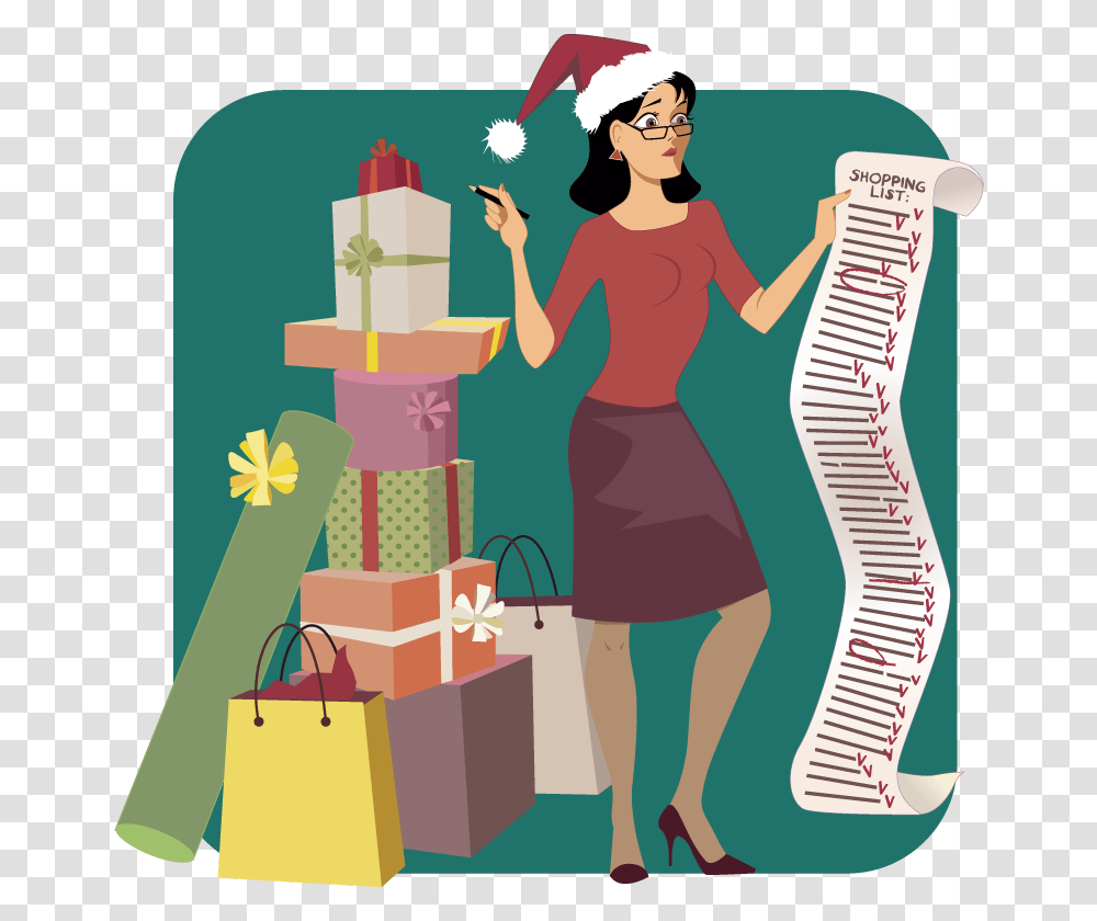 Holiday Shopping Clip Art, Person, Label, People Transparent Png