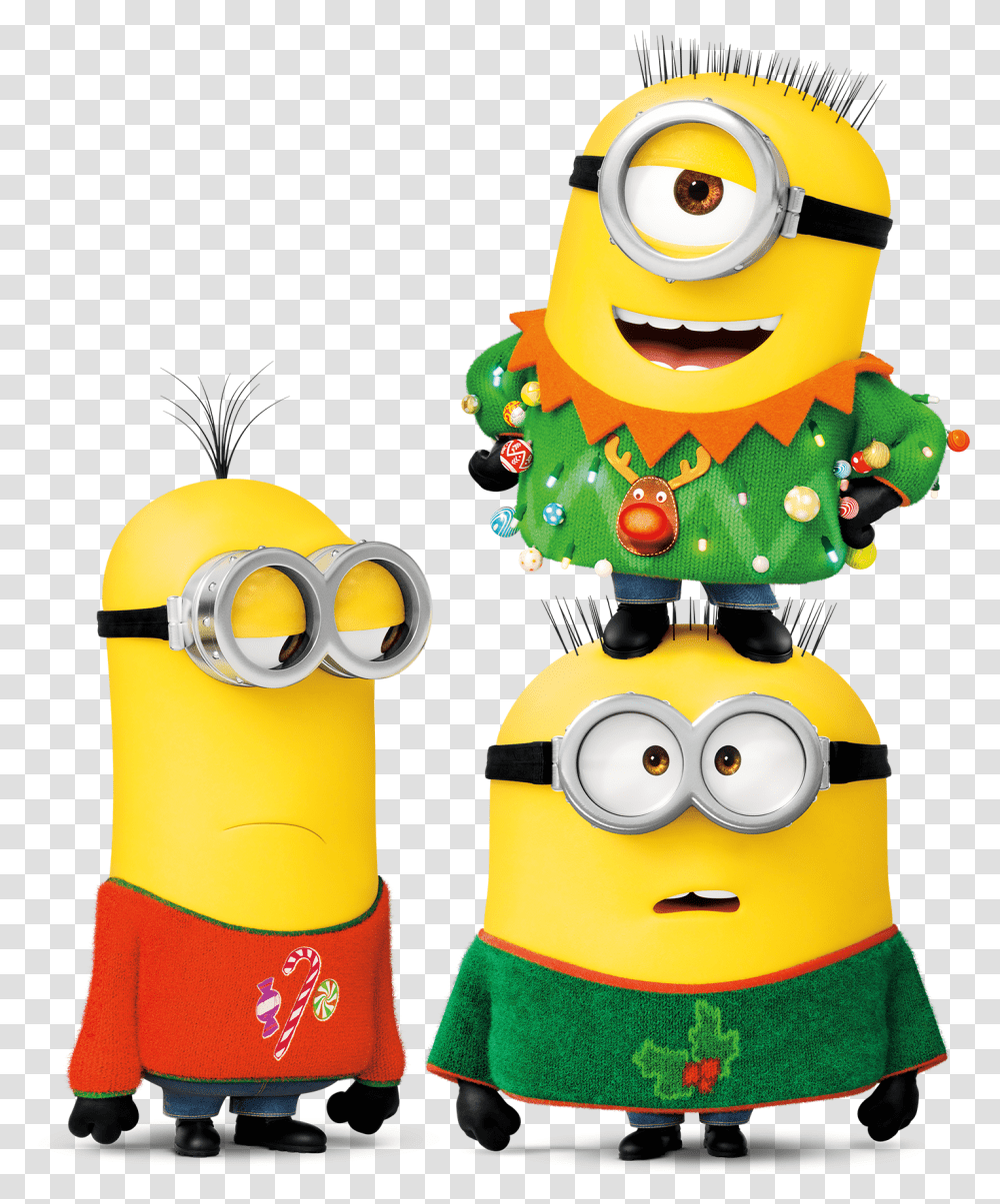 Holiday Stacked Minions Minion Carl Despicable Me, Toy, Shorts, Poster Transparent Png