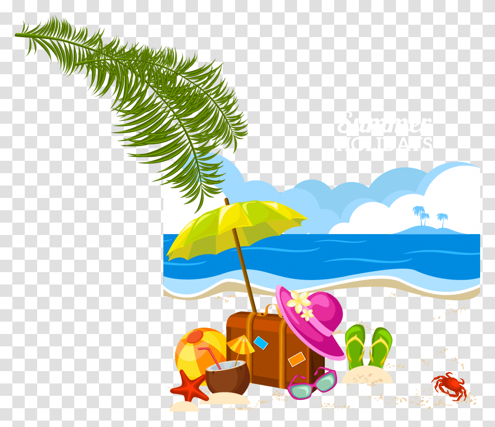 Holiday Summer Vacation Clip Art, Green, Plant, Canopy, Nature Transparent Png