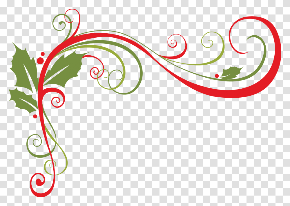 Holiday Swirl Christmas Swirls, Floral Design, Pattern Transparent Png