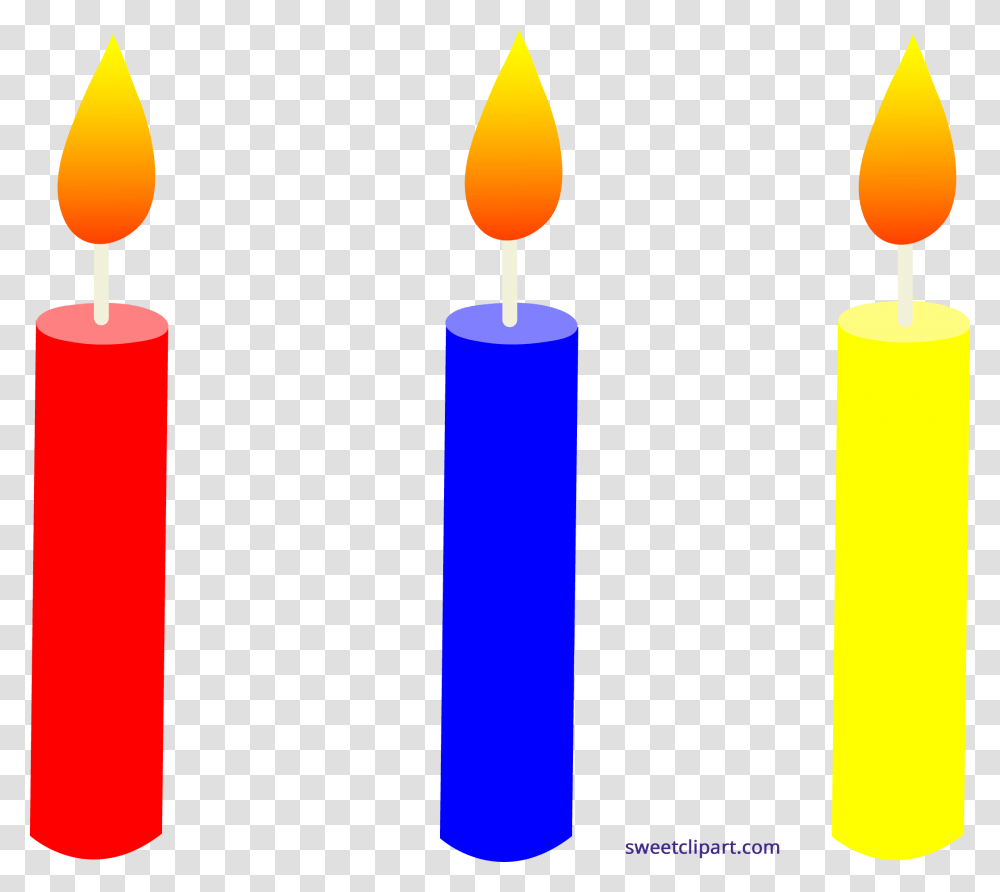 Holidays Birthday Candles Trio Clipart, Fire, Flame Transparent Png