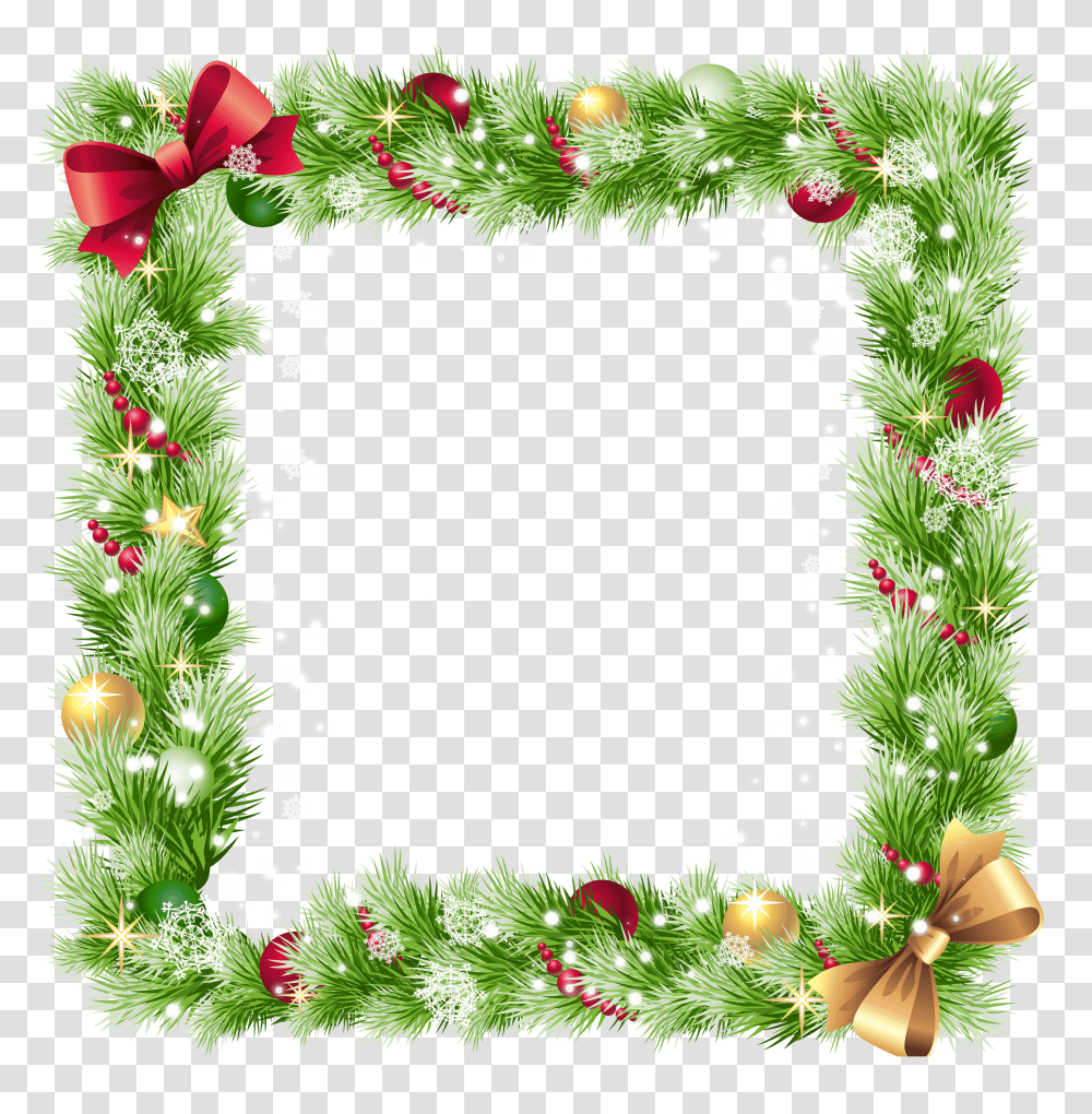 Holidays Clipart Picture Frame Christmas Borders Transparent Png