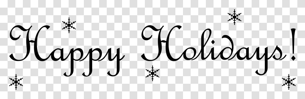 Holidays Cliparts Email Signature Happy Holidays Clip Art Black And White, Logo, Trademark Transparent Png