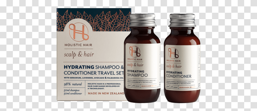 Holistic Hair Hydrating Shampoo And Conditioner 50ml Hair Conditioner, Label, Cosmetics, Bottle Transparent Png