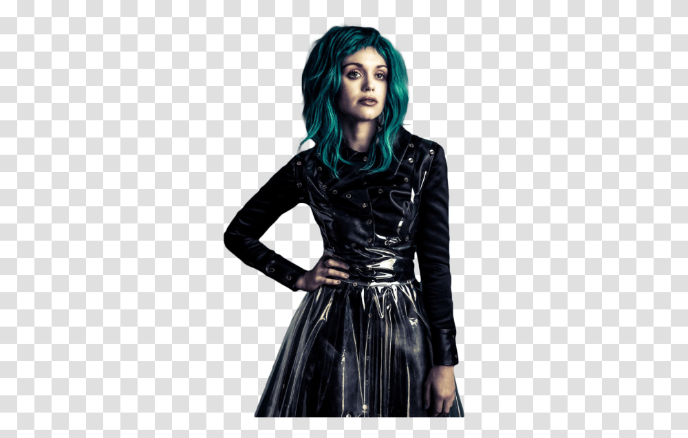 Holland Roden Halloween Costume Holland Roden Blue Hair, Clothing, Sleeve, Person, Long Sleeve Transparent Png