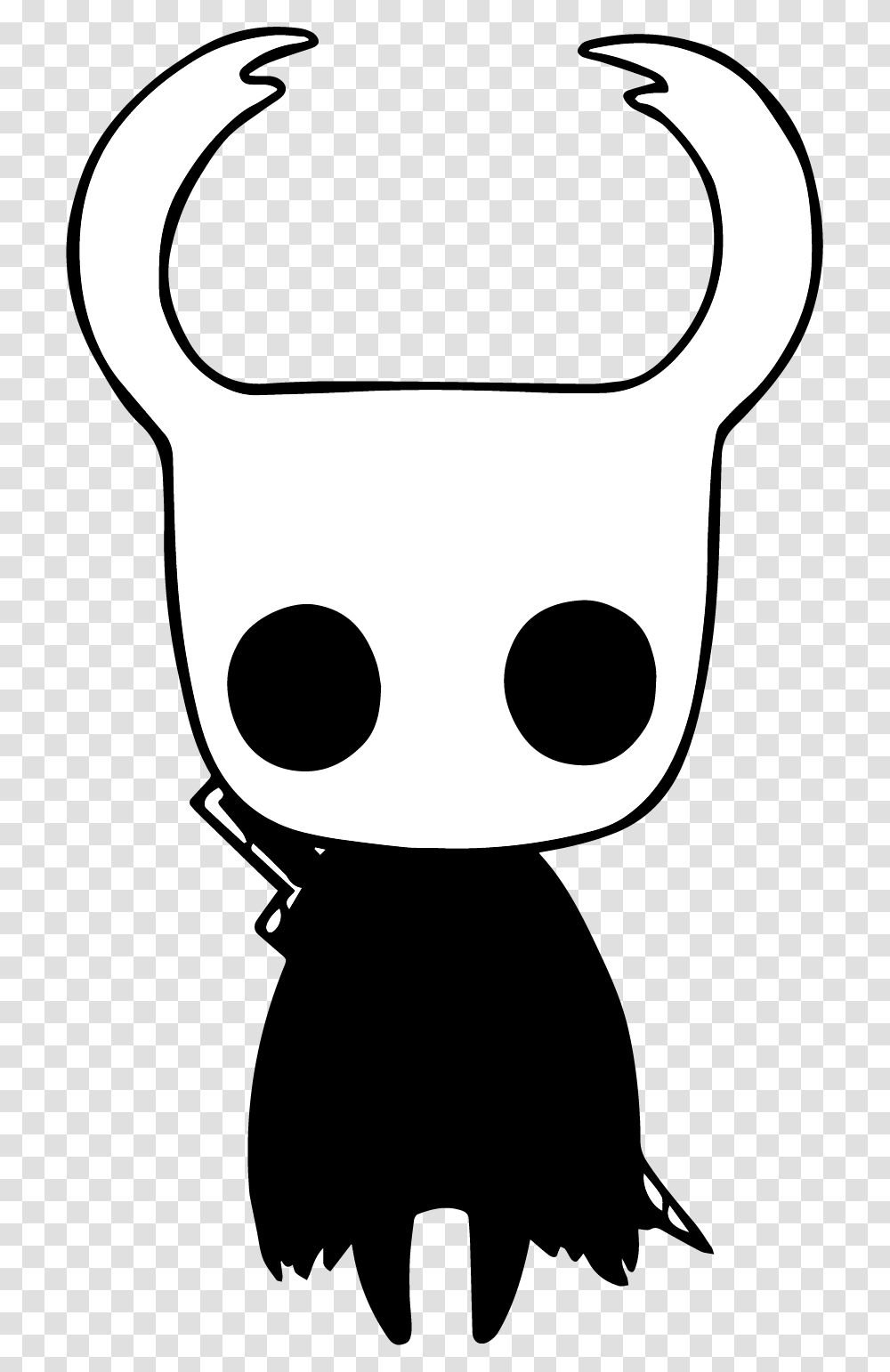 Hollow Knight Main Character, Stencil, Pillow, Cushion, Face Transparent Png