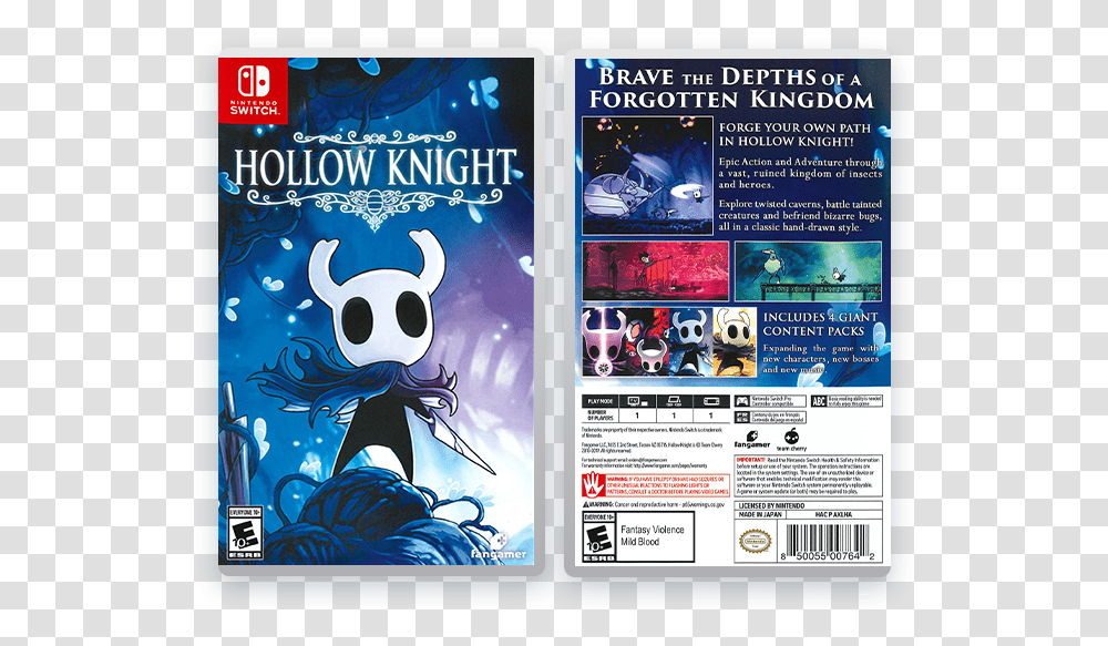 Hollow Knight Switch Physical Buy, Poster, Advertisement, Flyer, Paper Transparent Png