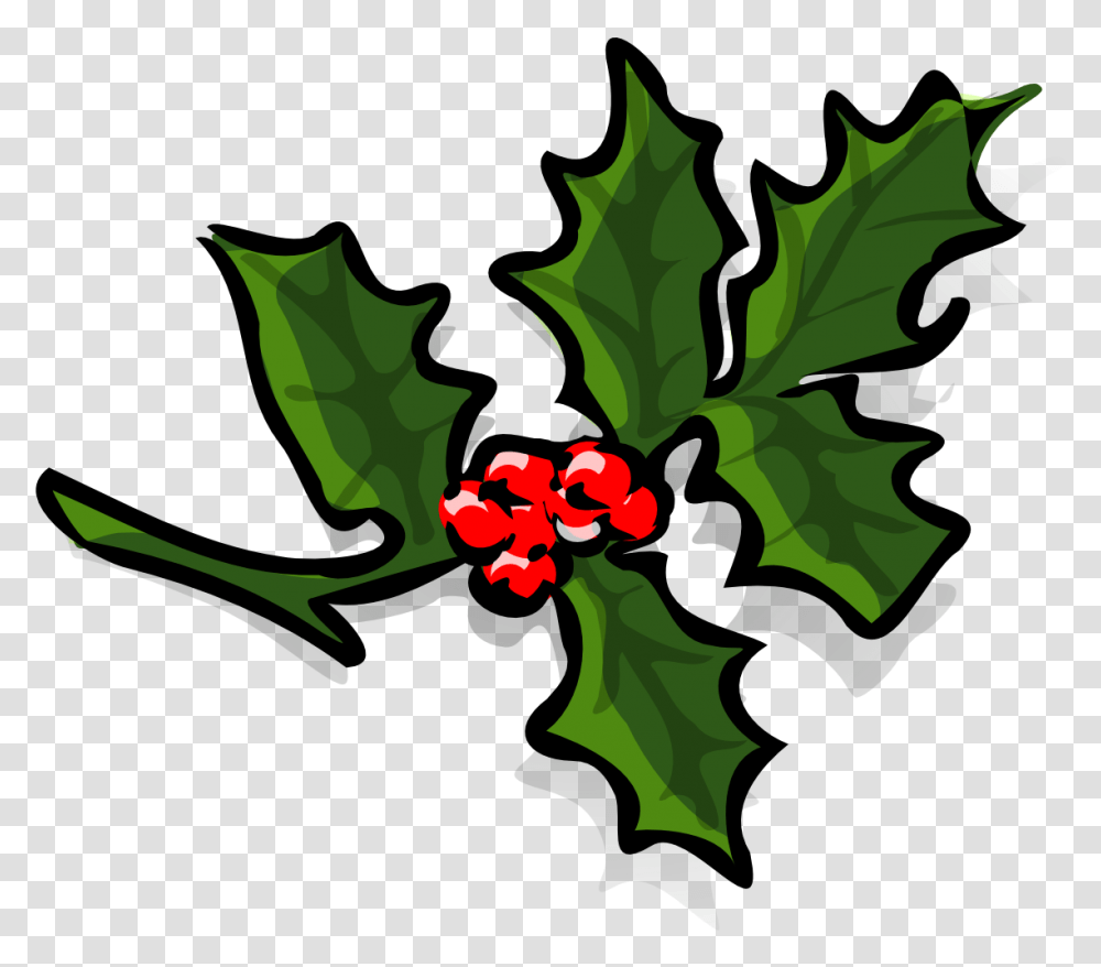Holly And Berries, Plant, Produce, Food, Seed Transparent Png