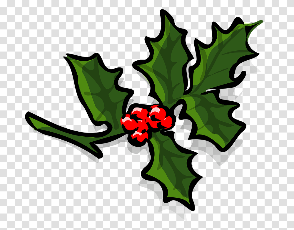 Holly Berries Christmas Free Vector Graphic On Pixabay Holly Clip Art, Leaf, Plant, Tree, Flower Transparent Png