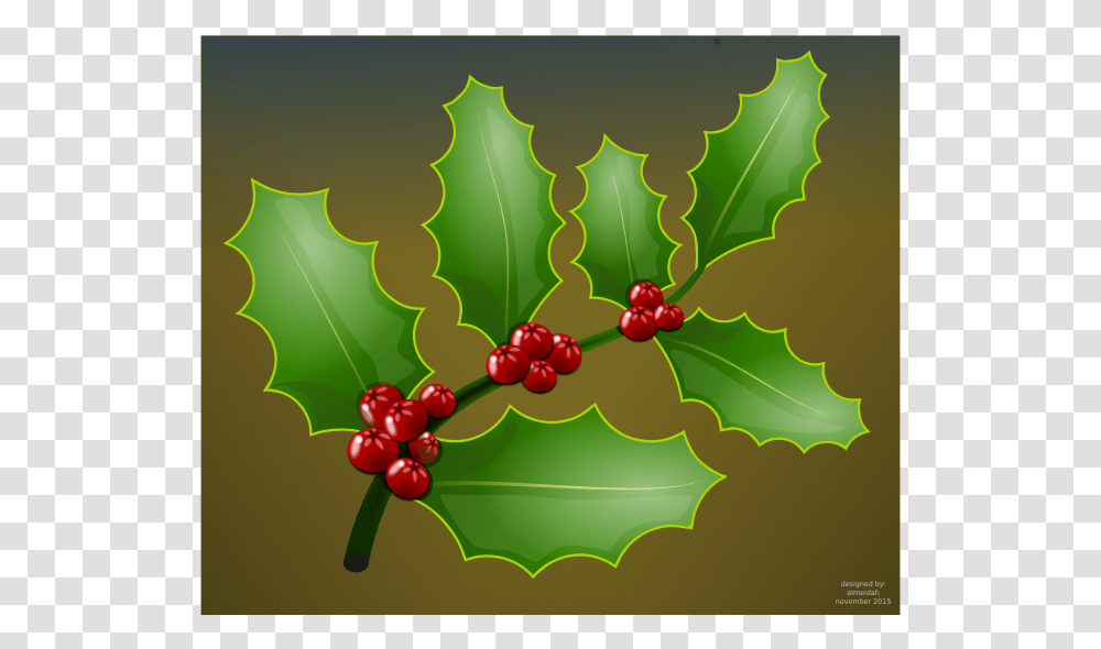 Holly Branch Christmas Day, Leaf, Plant, Fruit, Food Transparent Png