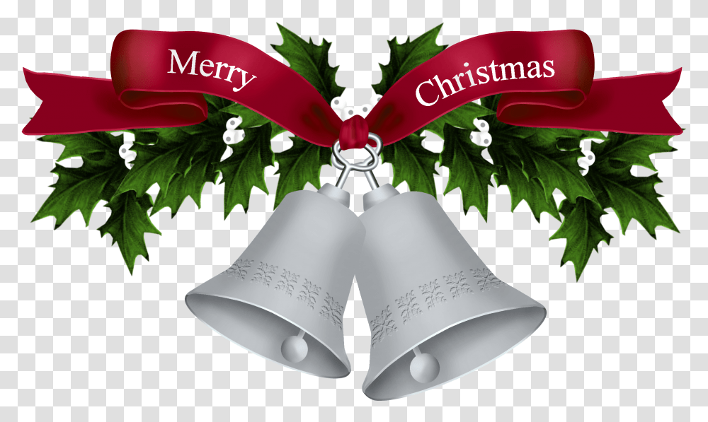 Holly Clipart Accent Silver Bells Clip Art, Cowbell, Musical Instrument Transparent Png