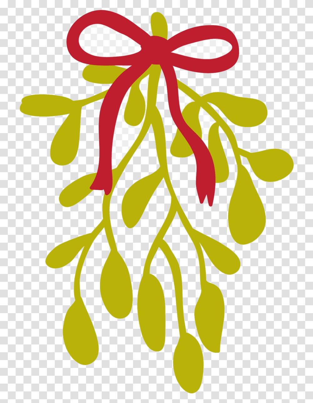 Holly Leaf Kiss Mistletoe Common Clip Art December, Plant, Floral Design, Pattern Transparent Png