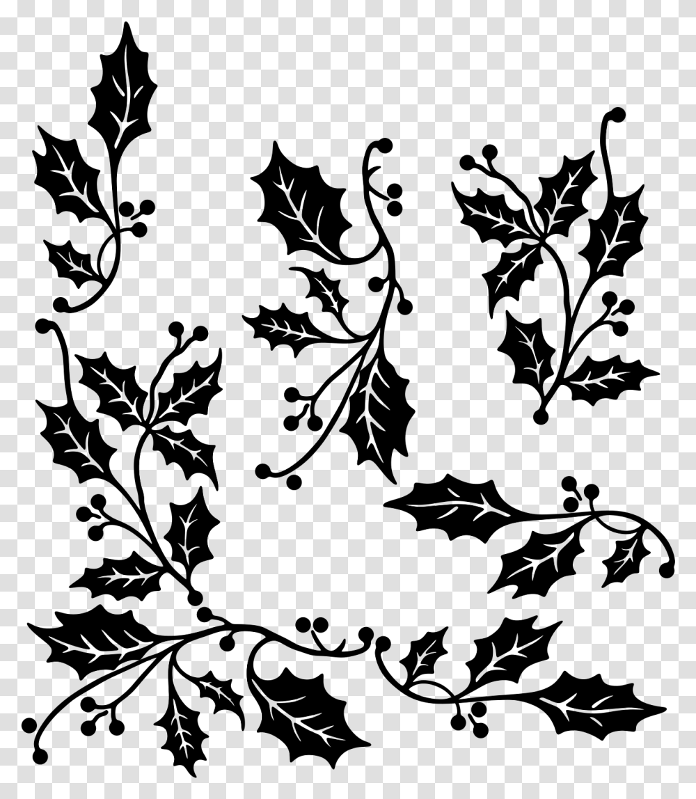 Holly Leaf Vector Holly Branches Vector, Gray, World Of Warcraft Transparent Png