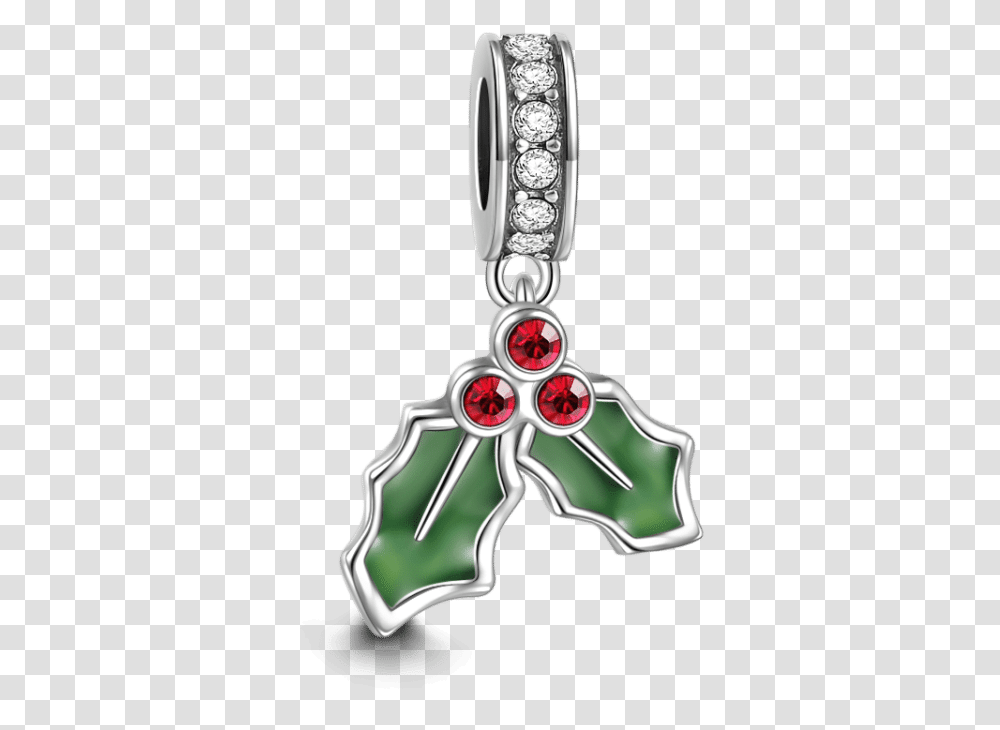 Holly Leaves Charm Christmas Charms Charms Solid, Pendant, Scissors, Blade, Weapon Transparent Png
