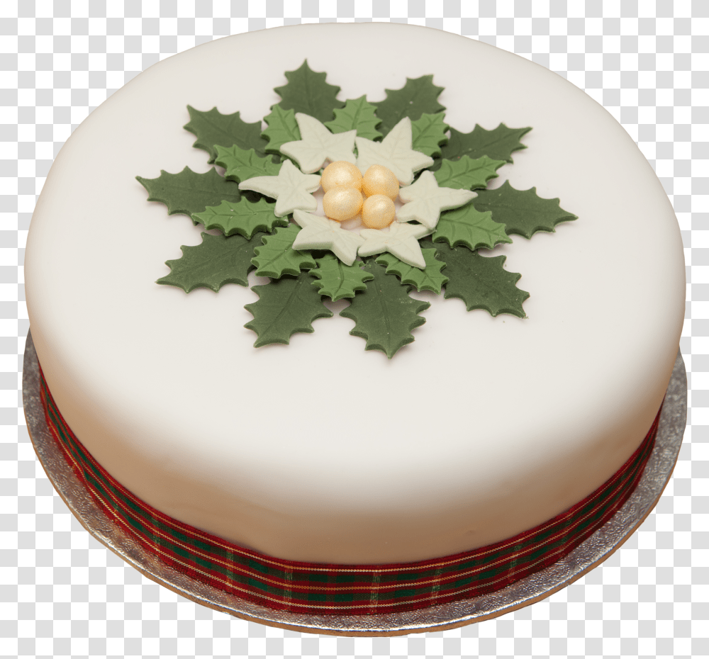 Holly Wreath 8inch Holly Wreath Christmas Cake Transparent Png