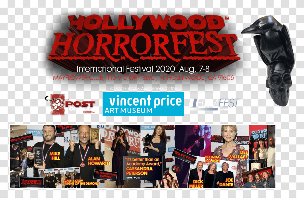 Hollywood Horrorfest Flyer, Advertisement, Poster, Paper, Brochure Transparent Png