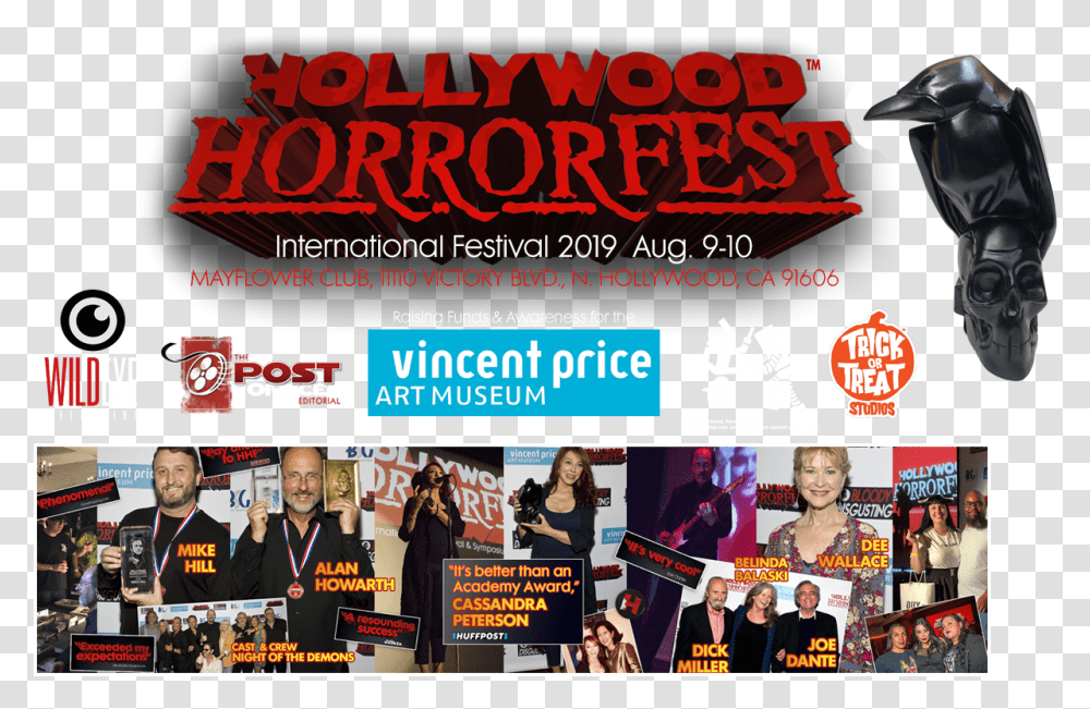 Hollywood Horrorfest Flyer, Poster, Advertisement, Paper, Brochure Transparent Png