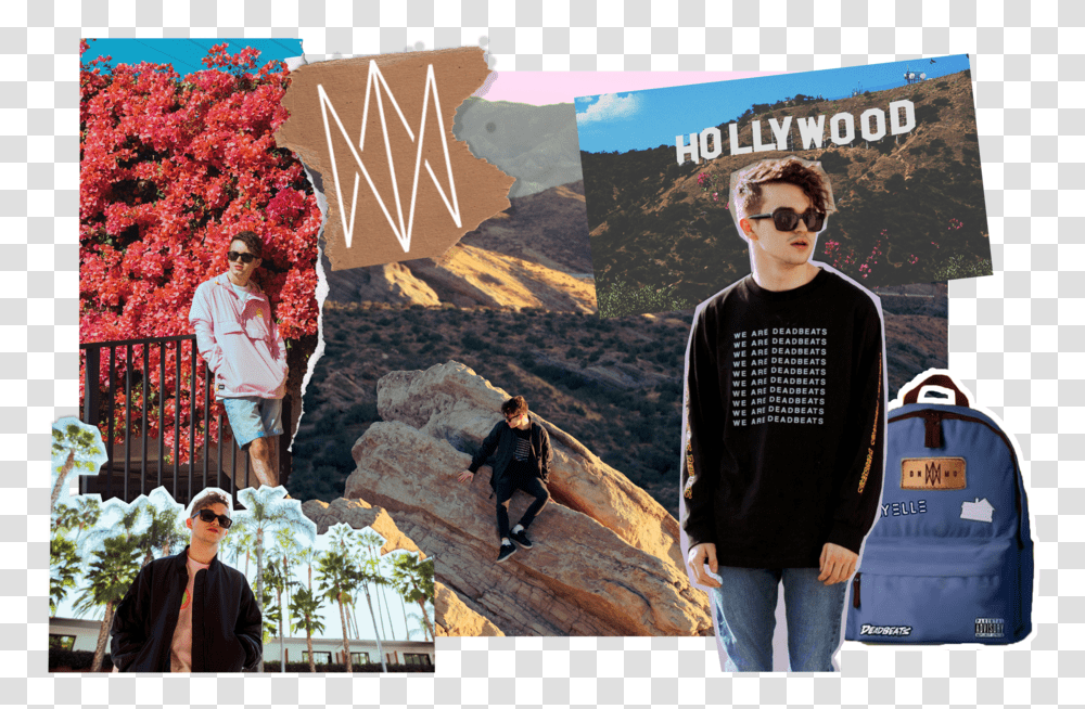 Hollywood Sign, Person, Sunglasses, Outdoors Transparent Png