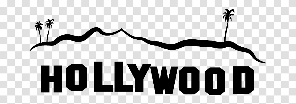 Hollywood Sign, Label, Stencil Transparent Png