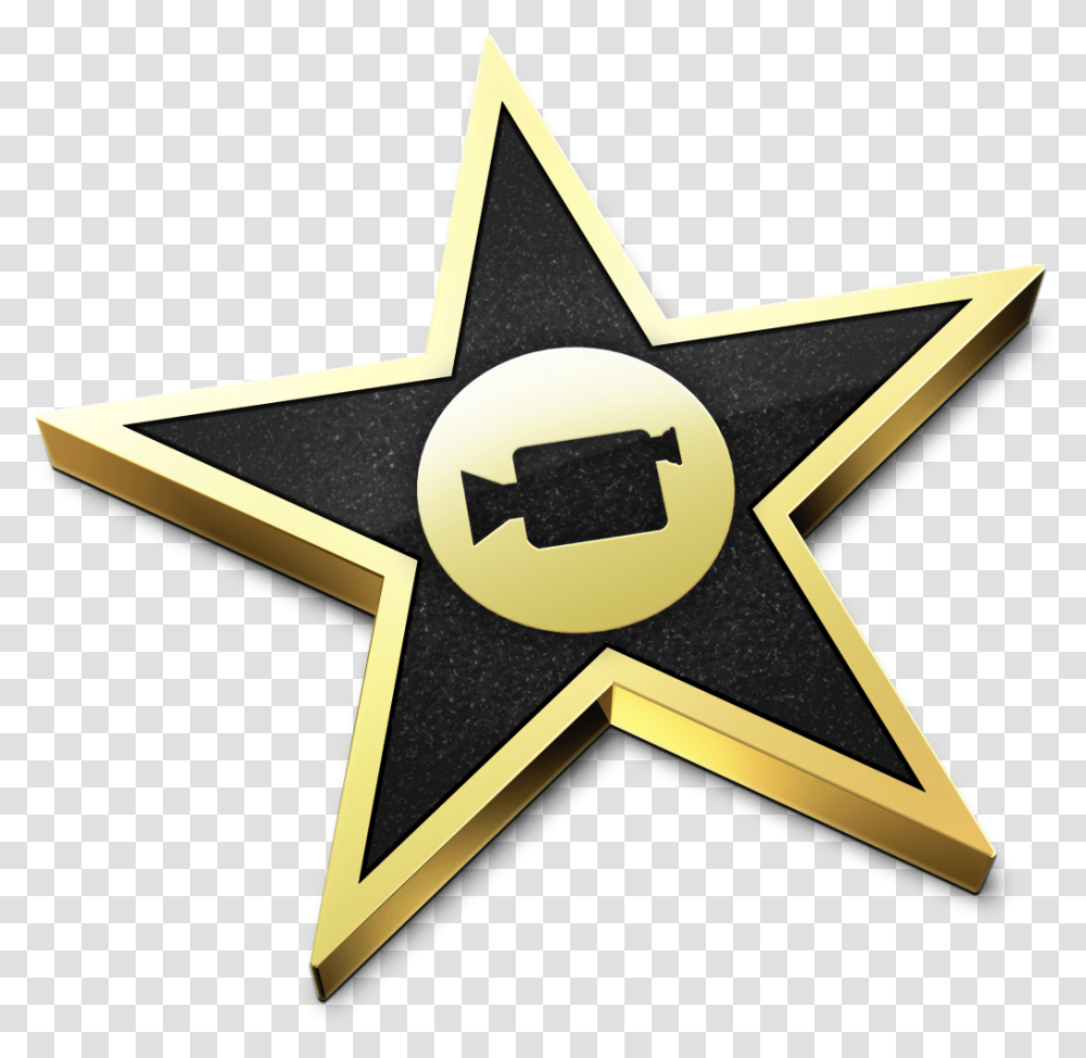 Hollywood Star Icon, Star Symbol, Cross Transparent Png