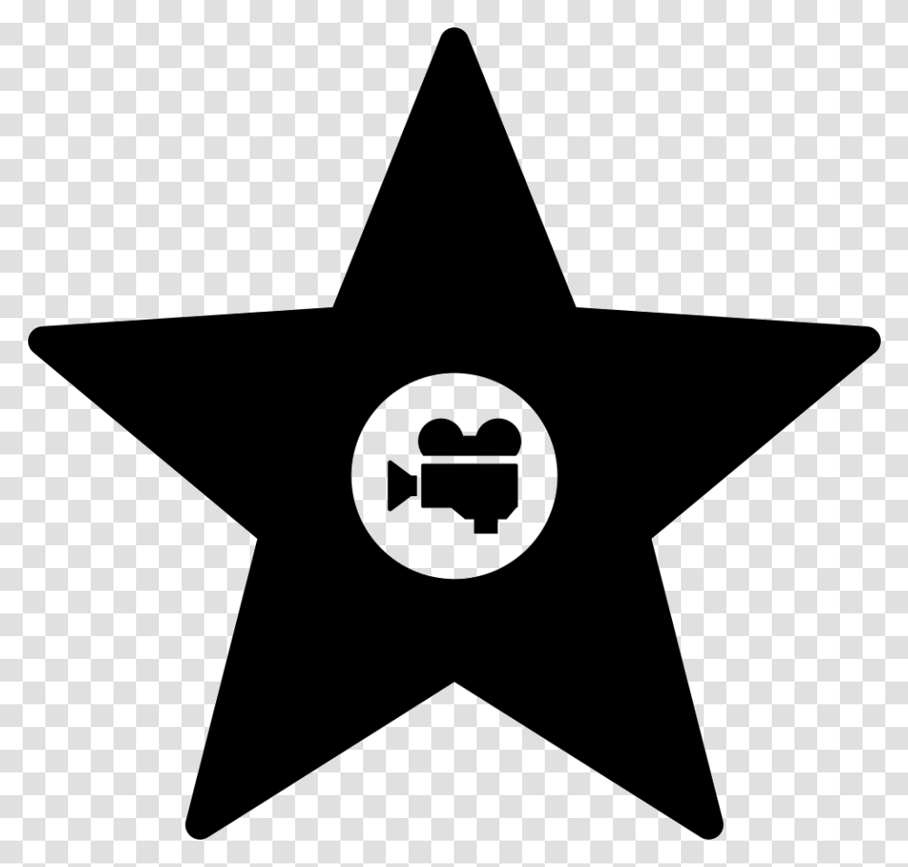 Hollywood Star Walk Of Fame Star Icon, Cross, Star Symbol Transparent Png