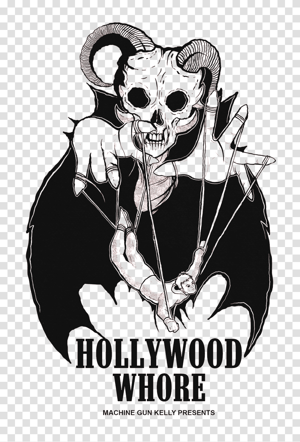 Hollywood Whore Machine Gun Kelly, Poster, Advertisement, Alien, Halloween Transparent Png