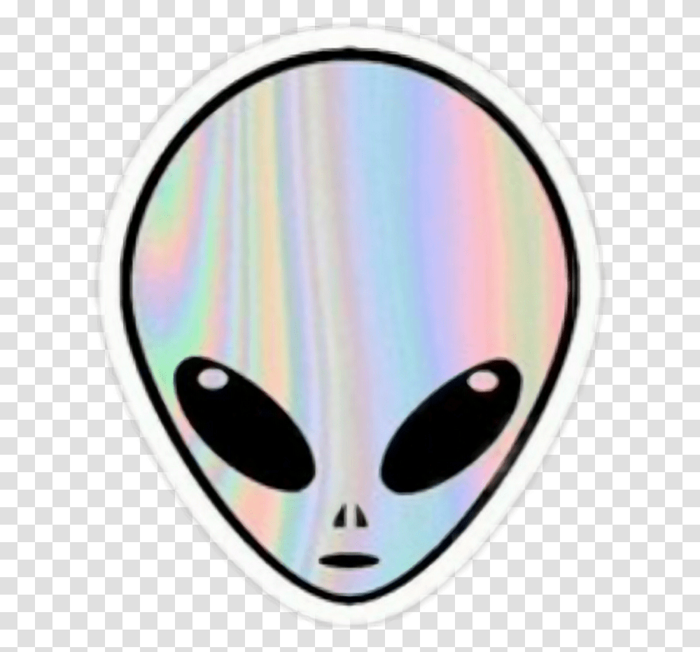 Holo Holographic Alien Space Galaxy Tumblr Aesthetic Alien Head, Accessories, Accessory, Mouse, Hardware Transparent Png