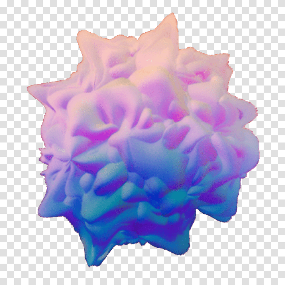Holo Holographic Vaporwave Aesthetic Tumblr Sticker, Rose, Flower, Plant, Blossom Transparent Png