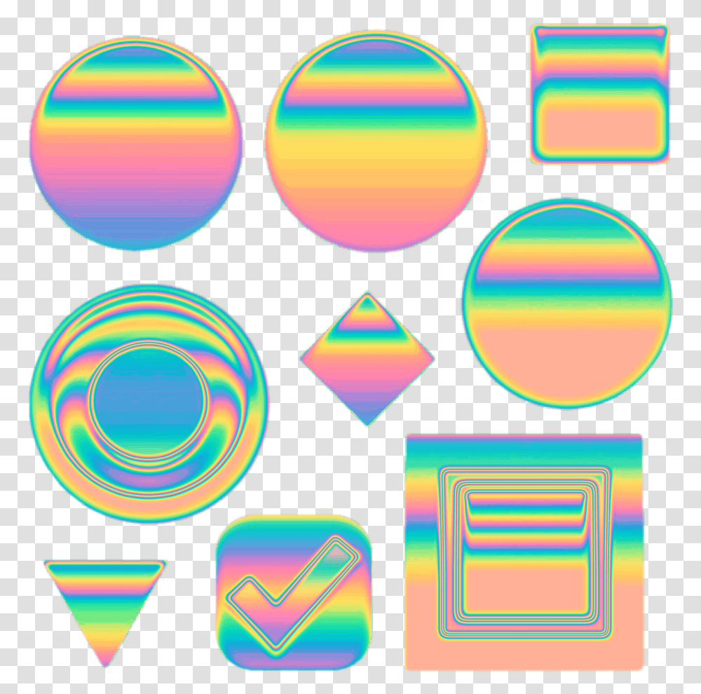 Holo Tumblr Vaporwave Aesthetic Aesthetic Vaporwave Circle, Light, Symbol, Label, Text Transparent Png