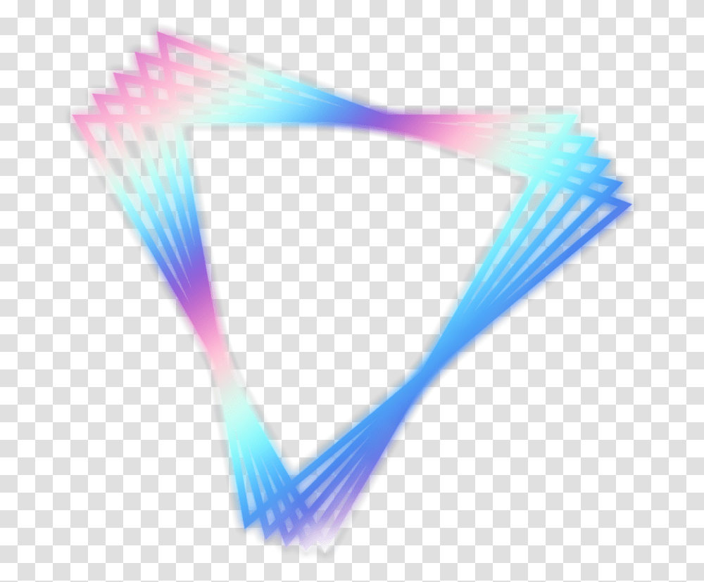 Holograph Triangle Instagram Neon Rainbow Blue Graphic Design, Mobile Phone, Electronics, Lighting Transparent Png