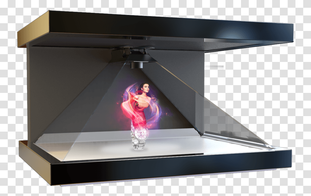Holographic 3d Display System, Lighting, Person, Screen, Electronics Transparent Png