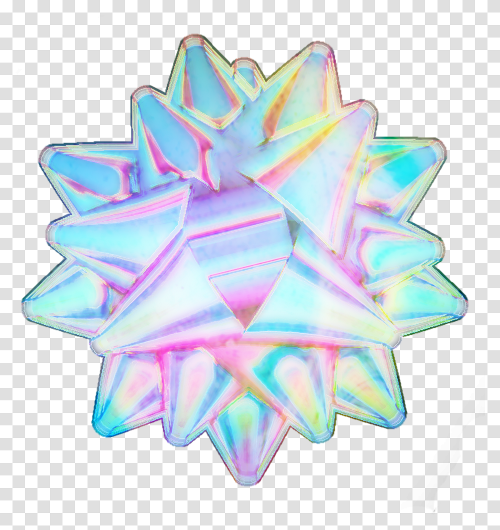 Holographic Holo Bow Christmas Holodaze Holographi Holografico Transparent Png