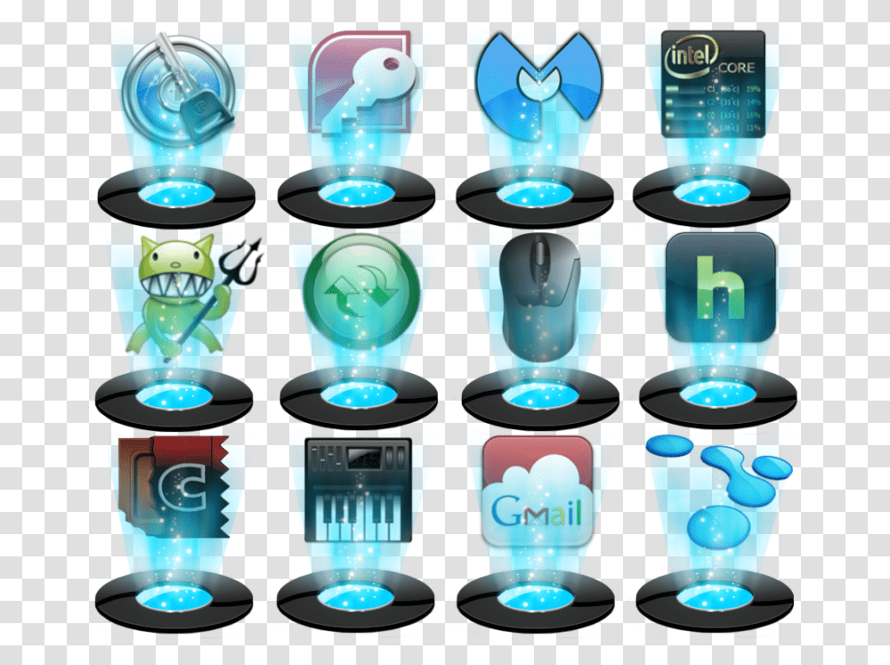 Holographic Icon Pack Hologram Icon Pack, Building, Crowd, Pillar, Architecture Transparent Png
