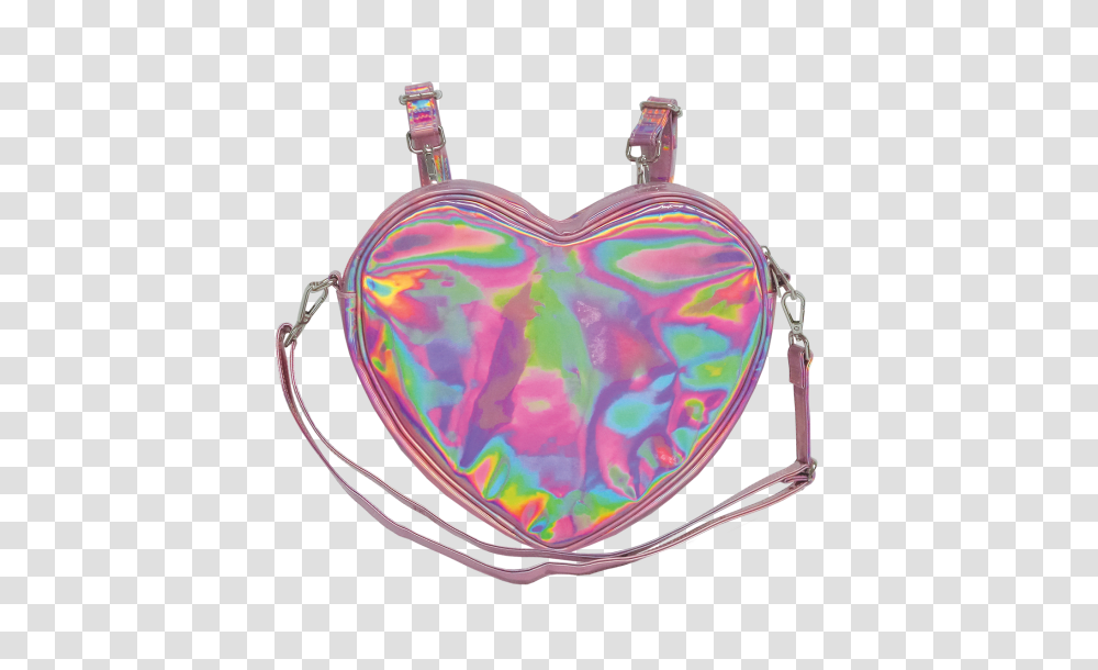Holographic Pink Heart Bag Iscream, Accessories, Accessory Transparent Png