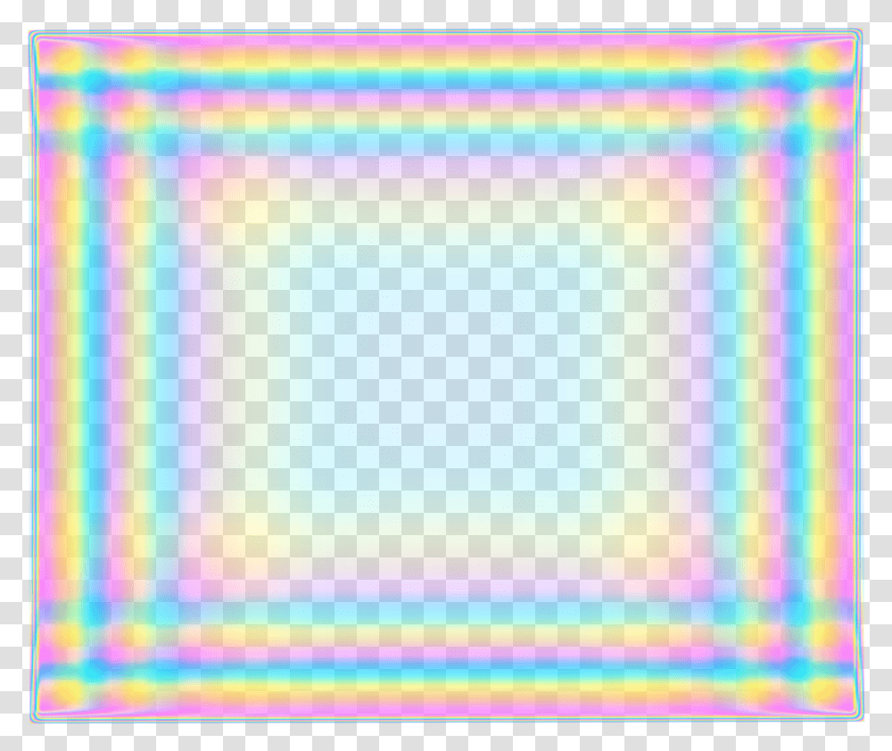 Holographic Pink Pastel Tumblr Backgrounds Unique Rainbow Frame, Monitor, Screen, Electronics, Lighting Transparent Png