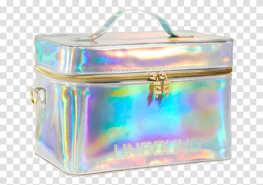 Holographic Train Travel Case With Mirror Handbag, Monitor, Screen, Electronics, Display Transparent Png