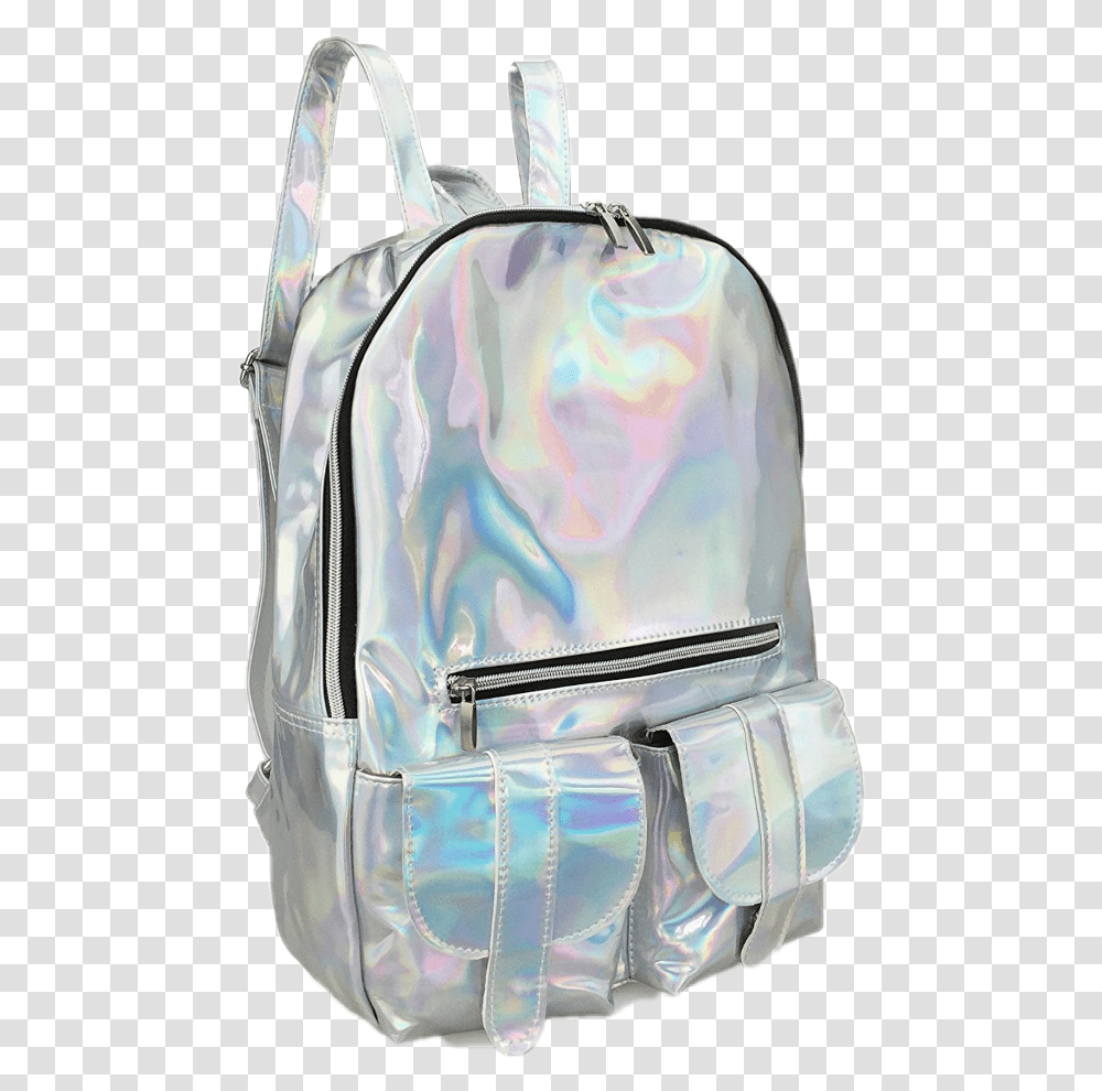 Holographic Tumblr Vaporwave Pngtumblr Pngs Holo Hologram Backpack, Bag Transparent Png